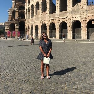 Cute wrap Reformation mini dress